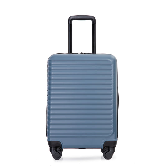 20" Carry on Luggage Lightweight Suitcase, Spinner Wheels, Blue